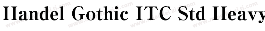 Handel Gothic ITC Std Heavy字体转换